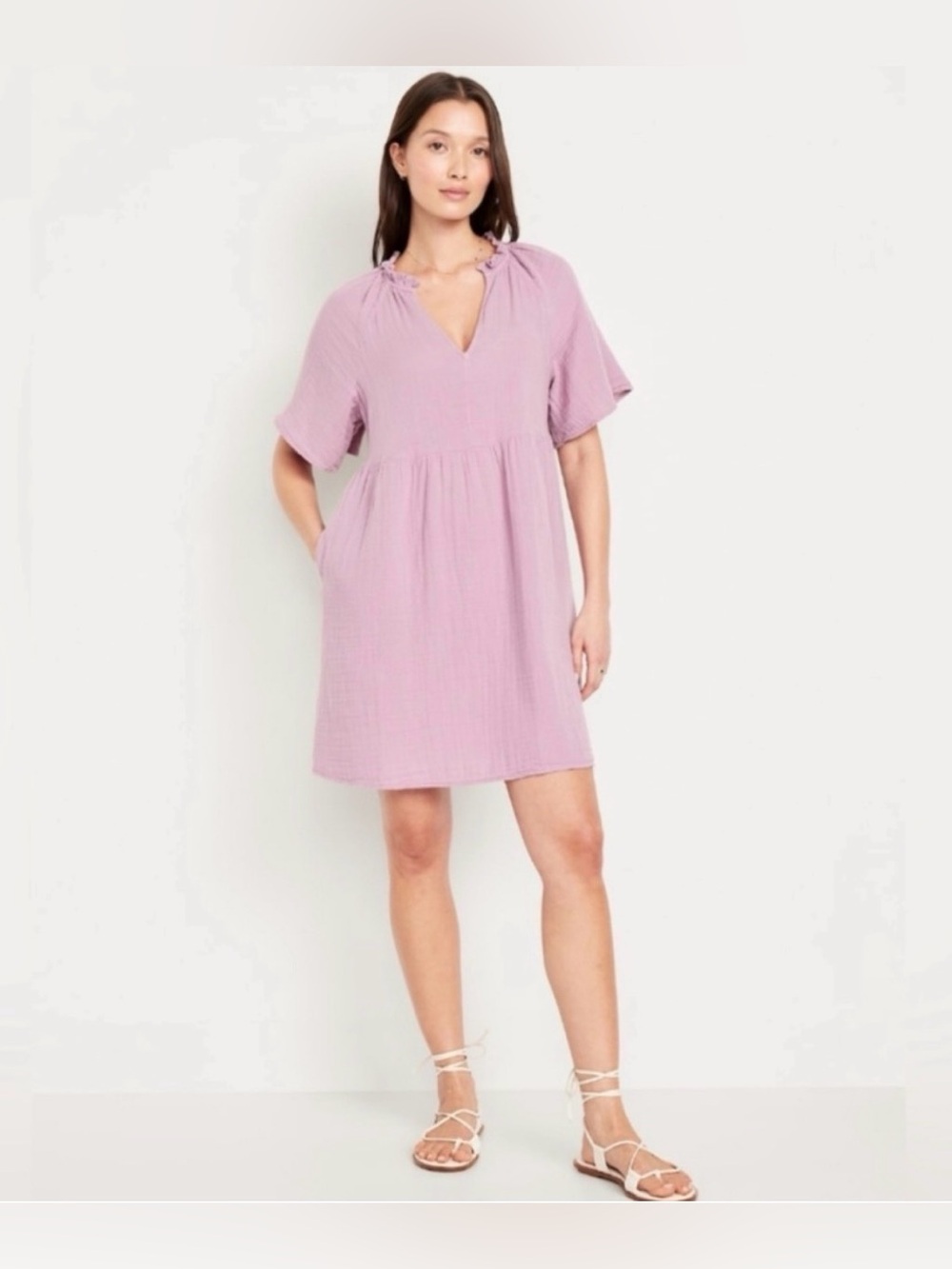 Old Navy SS Demi Swing dress in colour Rose Dawn